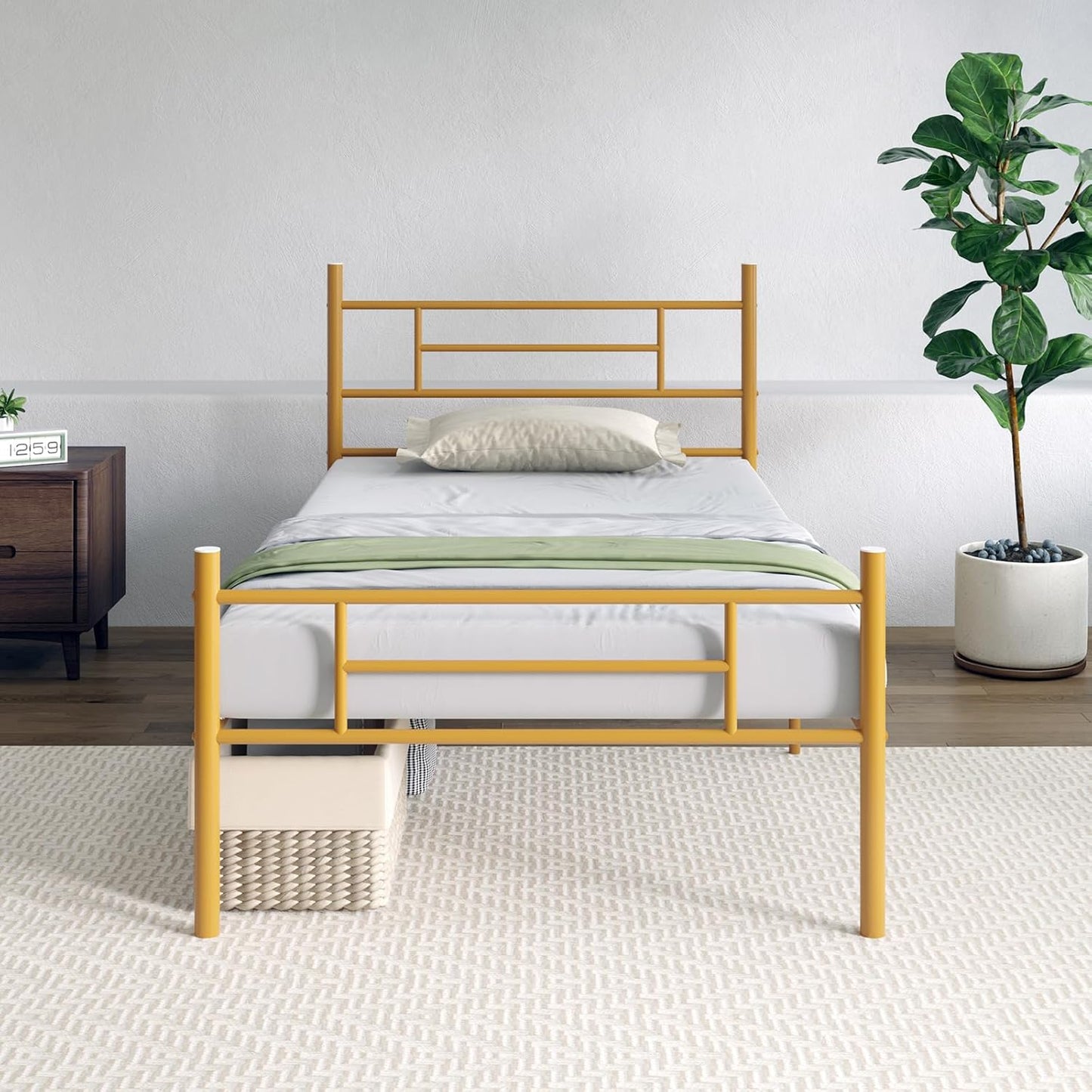 Novilla Full Size Bed Frame with Headboard and Footboard, 14 Inch Metal Platform Bed Frame, Under Bed Storage, Strong Metal Slats Support, Mattress Foundation No Box Spring Needed