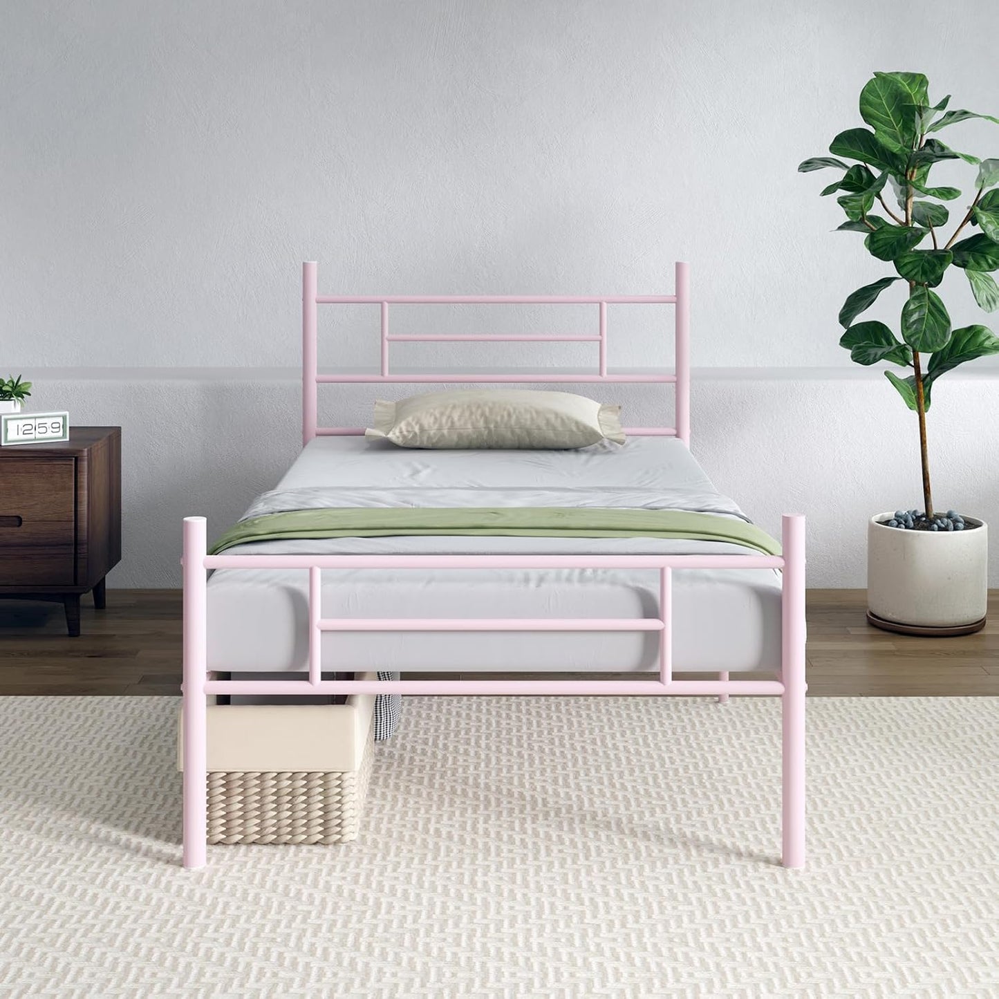 Novilla Full Size Bed Frame with Headboard and Footboard, 14 Inch Metal Platform Bed Frame, Under Bed Storage, Strong Metal Slats Support, Mattress Foundation No Box Spring Needed