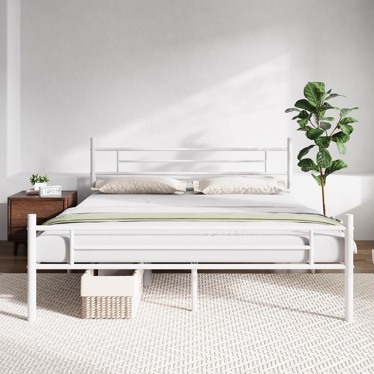 Novilla Full Size Bed Frame with Headboard and Footboard, 14 Inch Metal Platform Bed Frame, Under Bed Storage, Strong Metal Slats Support, Mattress Foundation No Box Spring Needed