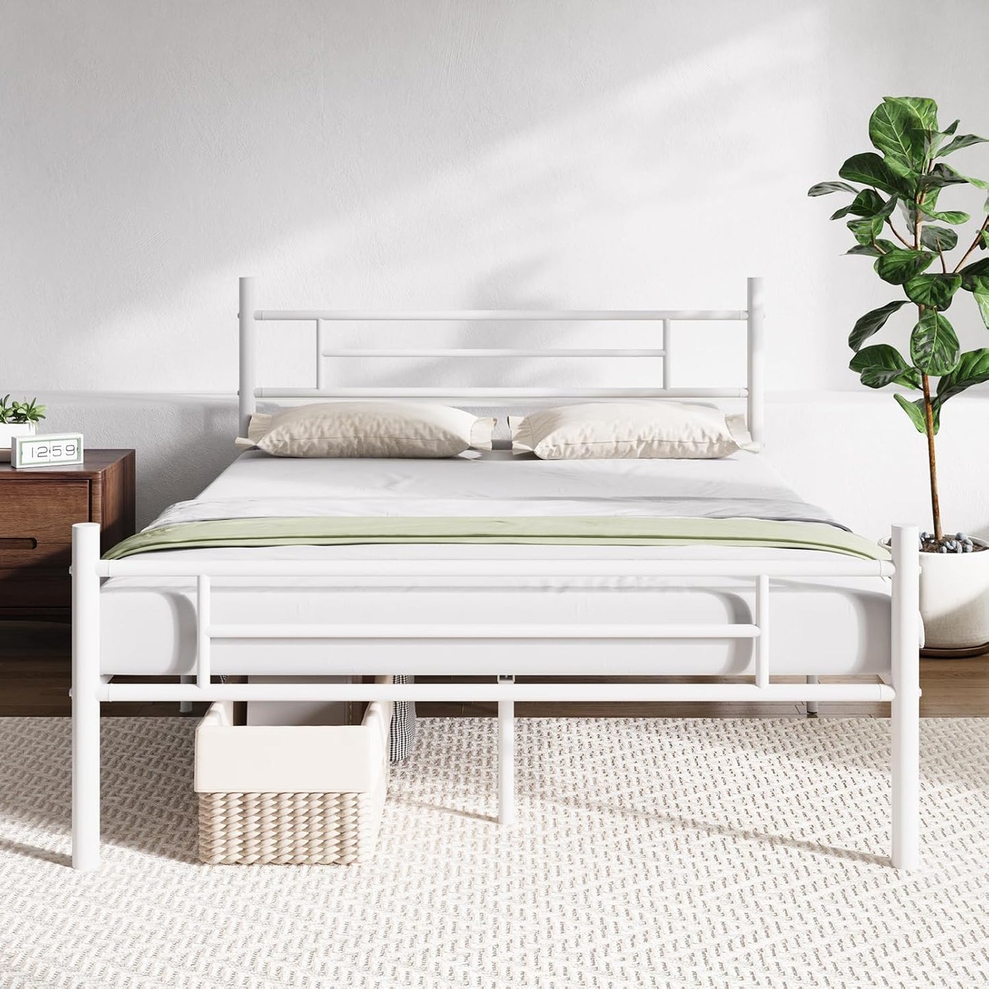 Novilla Full Size Bed Frame with Headboard and Footboard, 14 Inch Metal Platform Bed Frame, Under Bed Storage, Strong Metal Slats Support, Mattress Foundation No Box Spring Needed